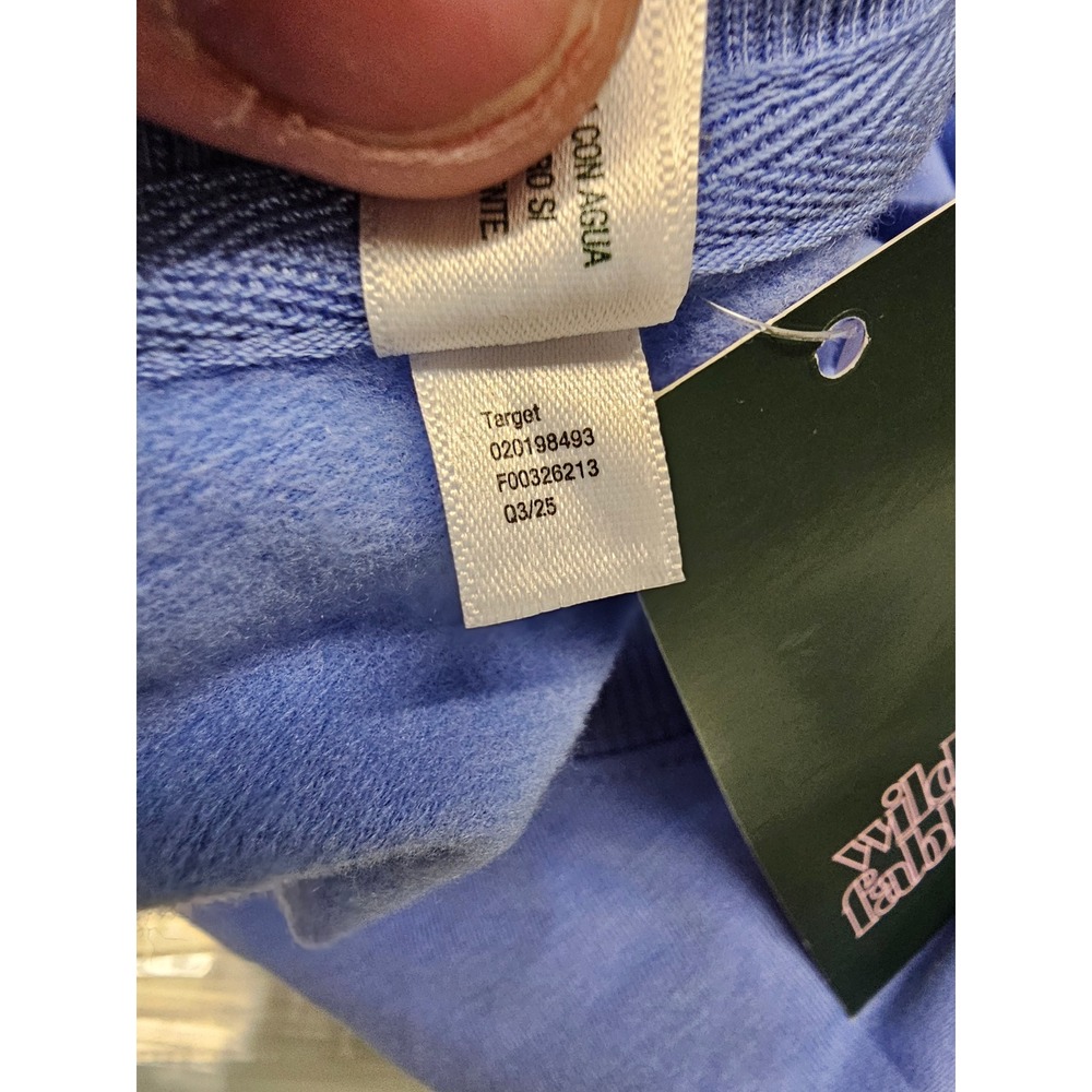 Wild Fable Womens Pullover Sweatshirt Blue Modal Blend Casual Size XS - Picture 6 of 7